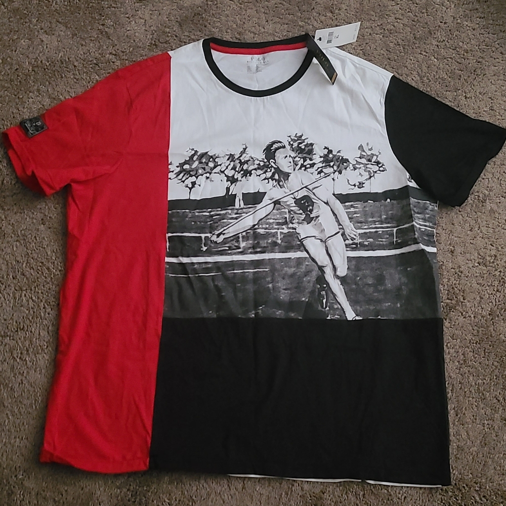 Red and Black Graphic Men's Shirt
